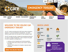 Tablet Screenshot of careemergencytoolkit.org